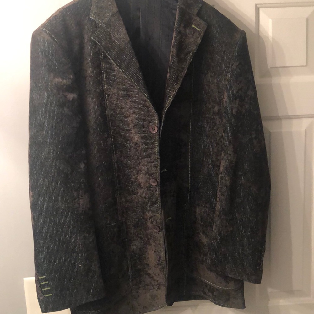 Venezzi Brushed Forest Green Blazer